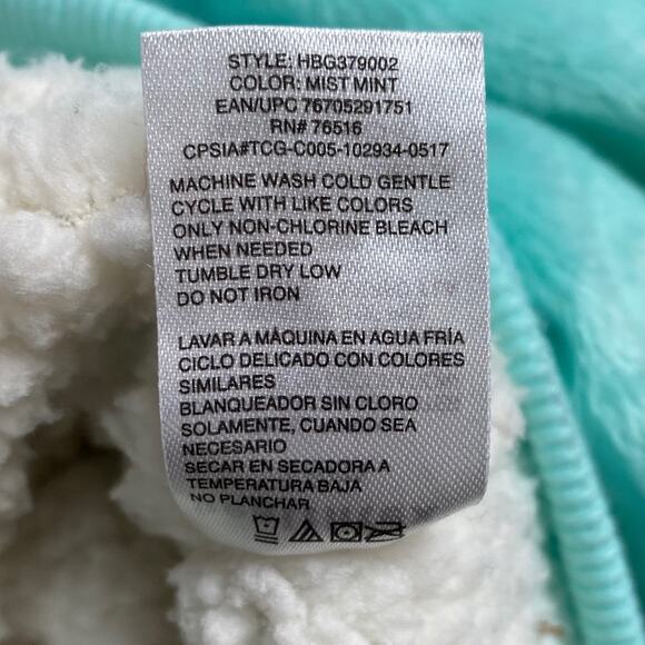 Healthtex Owl Fleece Jacket Mint Green 18 Mos - Picture 5 of 6